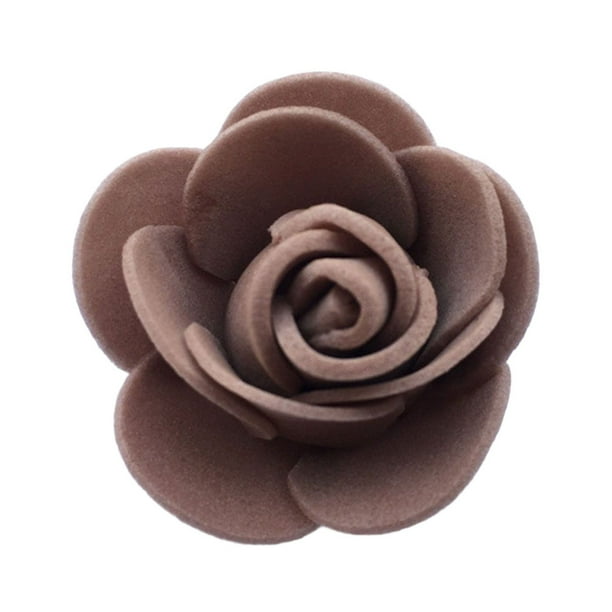 Cabezas de flores artificiales de 3,5 CM, decoración de cocina para el hogar para boda DIY (Curry) Likrtyny libre de BPA