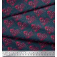 thumbnail image 2 of Soimoi Poly Georgette Fabric Bird & Heart Fabric Prints by Yard 42 Inch Wide, 2 of 3