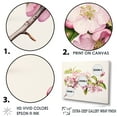thumbnail image 3 of Designart "Dreaming In Apple Blossom Minimalism" Apple Blossom Picture Framed Canvas Prints, 3 of 5