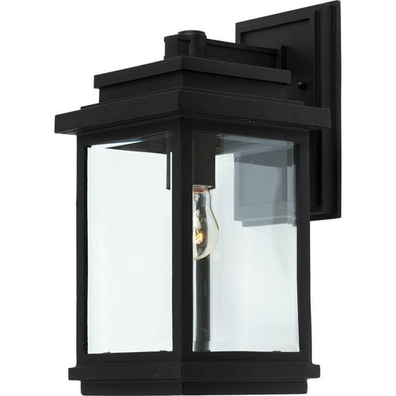 artcraft lighting fremont outdoor wall sconce, black