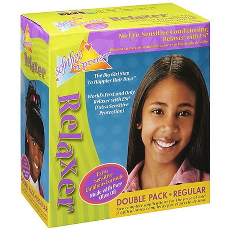 Sofn'Free n'Pretty Olive & Sunflower Oil No-Lye Relaxer Kit, Regular Formula