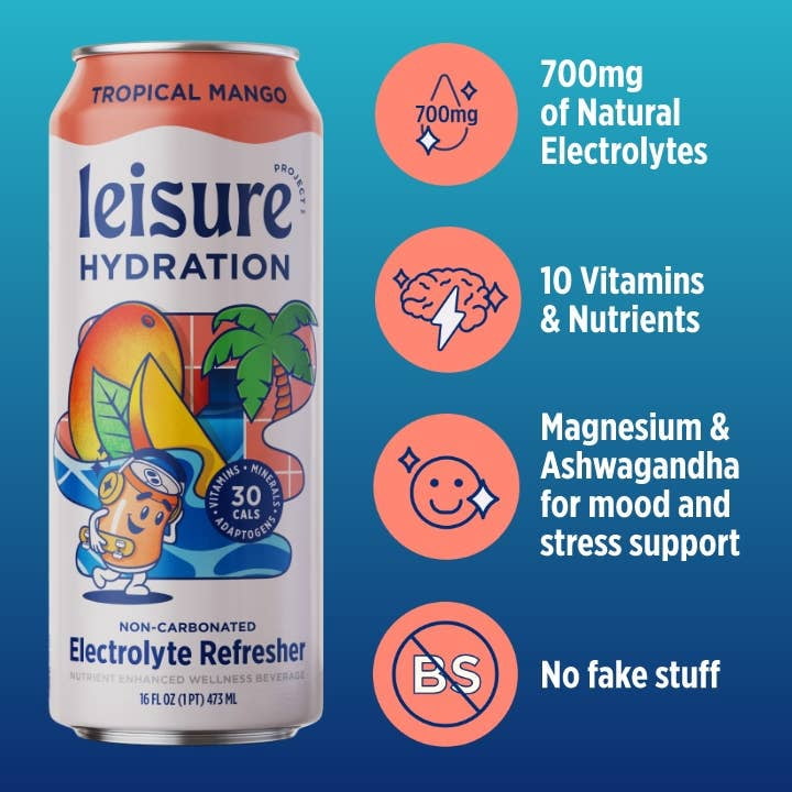 (Pack Of 12) Leisure Project Beverage Tropical Mango Refresher 16 Fo