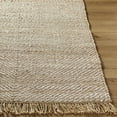 thumbnail image 4 of Hauteloom Varda Jute Living Room, Bedroom Area Rug - Traditional, Transitional - Tan, Pearl - 2' x 3', 4 of 7