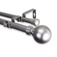thumbnail image 3 of 1" Dia Adjustable 170"-240" Double Curtain Rod with Amirah Finials - Satin Nickel,(100-01-1605-D), 3 of 3