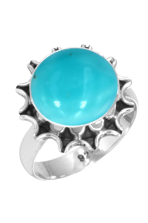 925 Sterling Silver Women Jewelry Natural Smithsonite Ring