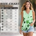 thumbnail image 7 of FUIALDOLG St Patrick Day Green Leaves Tank Tops for Women St Patricks Day T-shirt Sleeveless V Neck Flowy Tunic Tops Comfort Tanks Y2K Clothes Party Outfits,2XL, 7 of 7