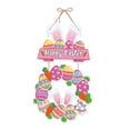 thumbnail image 3 of Letrero colgante de Feliz Pascua, decoración de pared, placa con temática de Pascua, decoración de puerta Estilo B, 3 of 9