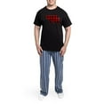 thumbnail image 5 of CafePress - Lumberjack Buffalo Plaid Bear Men's Dark Pajamas - Men's Dark Loose Fit Cotton Pajama Set, 5 of 7