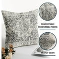 thumbnail image 5 of Boho Ethnic Pillow Covers 16x16 Inch Set of 2 Bohemian Carpet Throw Pillows Couch Black White Grey Geometric Decorative Pillow Cases Farmhouse Home Decor Cushion Couch Sofa Bed Room Outdoor, 5 of 6