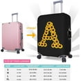 thumbnail image 2 of Sunflower Initial Name A Black Luggage Cover Elastic Washable Stretch Suitcase Protector Anti-Scratch Travel Suitcase Cover for Kid and Adult L (Fit 25-28 inch suitcase), 2 of 6