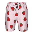 thumbnail image 3 of Balery Strawberry Traje de Baño Estilo Hawaiano para Hombre, Shorts de Secado Rápido con Bolsillos-3X-Large, 3 of 6
