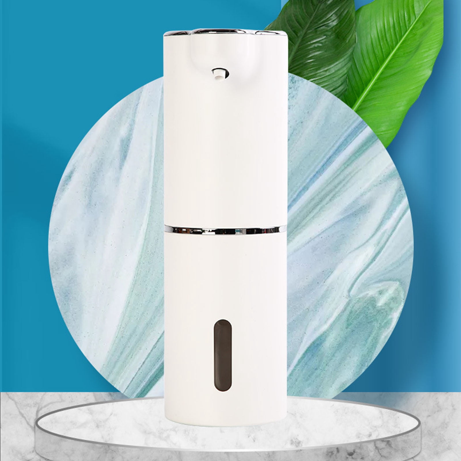Rupoun Automatic Soap Dispenser 10.14 oz / 300ml Touchless Rechargeable Foaming Soap Dispenser with Infrared Motion Sensor for Kitchen Bathroom Bathroom Accessories Waterproof Smart Hand Washer