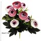 thumbnail image 5 of Ramo de capullo de rosa artificial Monstrate 9 cabezas color rosa púrpura, 5 of 6