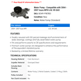 thumbnail image 2 of Water Pump - Compatible with 2004 - 2007 Isuzu NPR 6.0L V8 GAS 2005 2006, 2 of 2