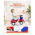 thumbnail image 4 of Ride On Car for Toddlers 19-36 Months, Push & Pedal Ride On Toy with Music, 55lbs Capacity, Foot-to-Floor, Under-Seat Storage, Red, 4 of 6
