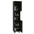 thumbnail image 2 of TUHOME Syrah Corner Bar Cabinet in Black, 2 of 5