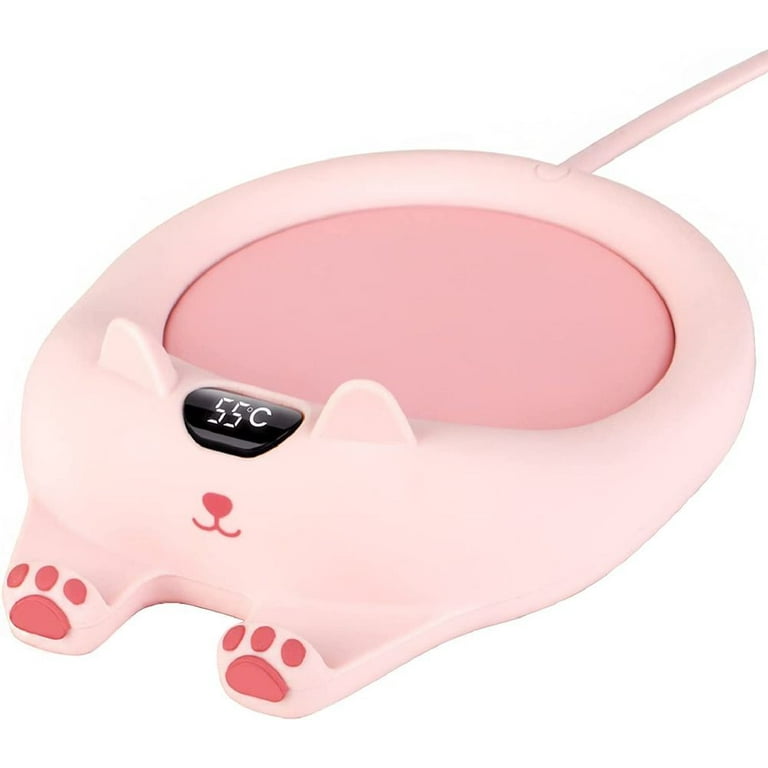 New Smart Thermostatic Coaster Cute Rabbit Mug Warmer Set Cup