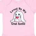 thumbnail image 4 of Inktastic Loved by My Great Auntie Bunny Rabbit Boys or Girls Baby Bodysuit, 4 of 5