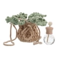 thumbnail image 2 of WEUVEB Car Accessories Crochet Hanging Plant Holder Knitted Basket 2 Pieces Decorative Air Freshener, 2 of 8