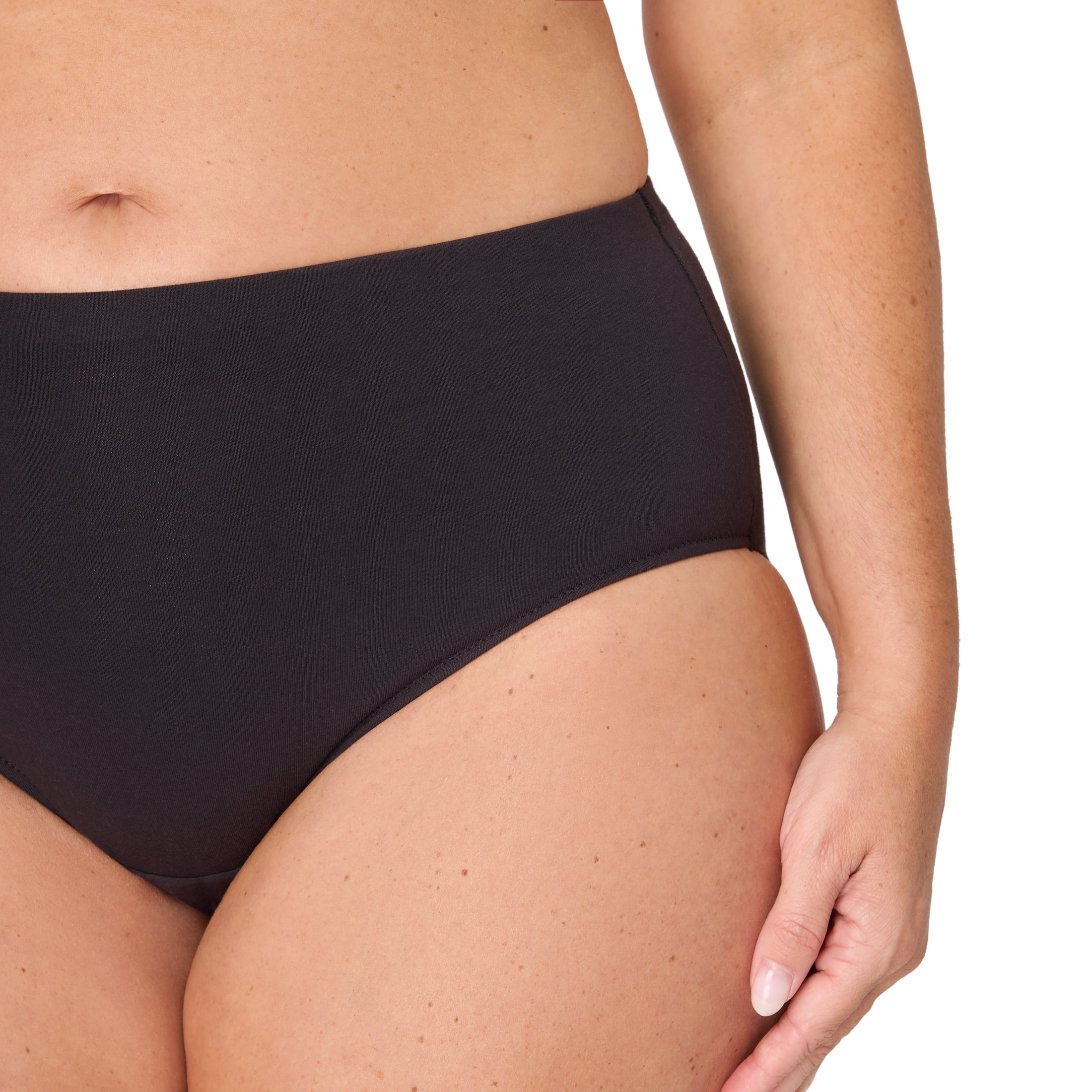 Bali Women's Underwear Beautifully You Smoothing Tummy Control Cotton Wicking Brief, 3-Pack