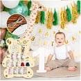 thumbnail image 5 of Baby’s First Year Photo Display Board, 12 Months Milestone Picture Frame Bear Shape Wooden Keepsake for Nursery Decor, First Birthday Gift for Baby Boy Girl, 5 of 7