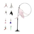thumbnail image 3 of BELOVING Cat Teaser Toy Flexible Exerciser Handheld Teaser Toy for Prowl Jump Pink, 3 of 10