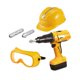 thumbnail image 5 of Juego de herramientas para niños, juguete de construcción, educativo, realista, preescolar, motricidad fina Taladro amarillo, 5 of 9
