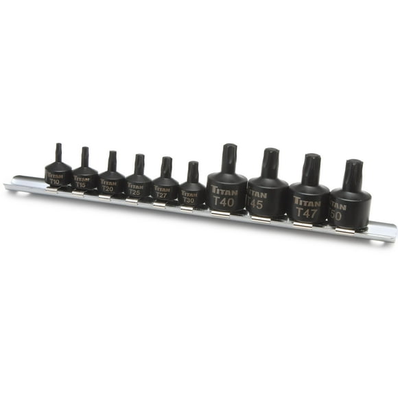 Set de brocas Titan 16142 Impact Star de perfil bajo, 10 piezas