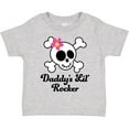 thumbnail image 3 of Inktastic Daddy's Little Rocker Skull Girls Toddler T-Shirt, 3 of 5