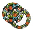 thumbnail image 2 of Naloa Balls Round Bar Stool Cushion Cover 12-14 inch, Fits Kitchen, Office, Restaurant Chairs - 14 inch, 2 of 7