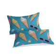 thumbnail image 2 of 3D Ice Cream Printed Comforter Cover Set Children Adult Unique Design Bedding Set Bedroom Decor,King (90"x104"), 2 of 5
