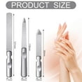 thumbnail image 3 of Stainless Steel Nail File with Anti-Slip Handle and Leather Case, Double Sided and Files Nails Easily for Men and Woman, 3 of 7