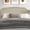 Beige, variant on Home Design Ecorse Twin Tufted Upholstered Headboard with Button Tufting and Foam Padding, Black, Easy Assembly