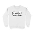 thumbnail image 2 of Cheers to Pour Decisions Wine Lover Sweatshirt (White, XL), 2 of 14