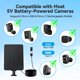thumbnail image 4 of Panel solar Naseto de 3 W con USB-C y Micro USB, resistente al agua IP65, paquete de 2, 4 of 9