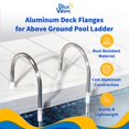 thumbnail image 2 of Bridas de aluminio para escalera de piscina Blue Wave NE1228PR, par, 2 of 7