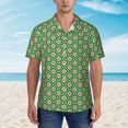 thumbnail image 4 of Daiia 60s and 70s Style Hawaiian Shirt for Men Gentle Cotton Regular Short Sleeve Casual-3X-Large, 4 of 9