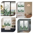 thumbnail image 7 of Palm Leaves Tropical Window Privacy Film, Green Botanical Summer Static Cling UV Sun Blocking Heat Control Window Tint Day and Night, Non-Adhesive Reusable One Way Windows Privacy Cover 19.6''x39.3'', 7 of 7