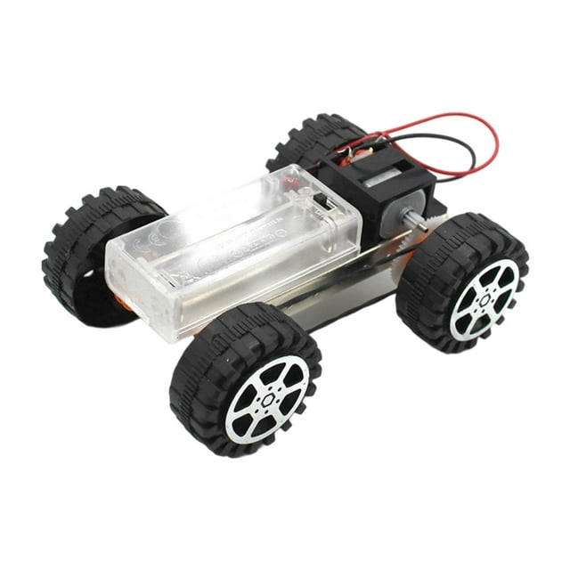 Kit de modelo de coche con tracción en las cuatro ruedas para hacer mismo, manualidades didácticas para el aula, decoración de escritorio, kit de
