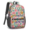 thumbnail image 2 of Pioneer Flower Floral Print Pattern 17" School Backpacks for Teens,Waterproof Oxford Fabric,S-Shape Padded Straps for School,Travel,Hiking,Camping, 2 of 5