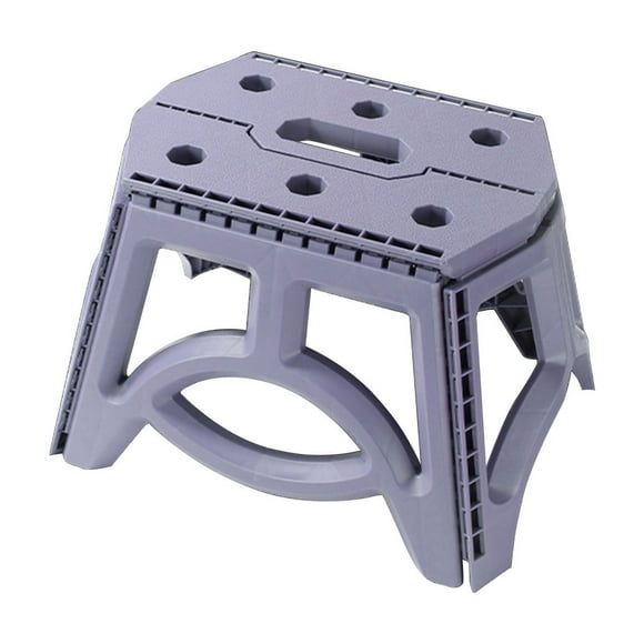 potrochi Step Stool Foldable, Non-Slip Folding Step Stool, Lightweight Stool, Plastic Folding Stock, with Portable Handle for Bathroom, Bedroom, Kitchen Small Collapsible Fold Up Stepping Stock,