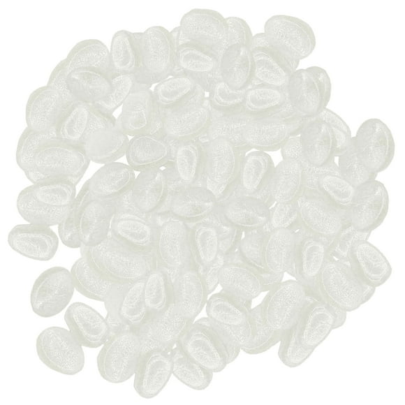 Glow in The Dark Rocks Outdoor, 400 Pcs Blue Glow Rocks for Landscaping, Outdoor Decor Glow in The Dark Pebbles, Glow in The Dark Stones for Garden,Backyard,Patio,Path White