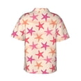 thumbnail image 3 of Picia Starfish Gentle Cotton Regular Fit Short Sleeve Casual Hawaiian Shirt for Men-Small, 3 of 9