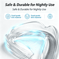 thumbnail image 6 of XIRQI 2026 New 4Pcs Mouthguard Transparent Nightguards for Grinding Teeth for Sleeping Teeth Grinding Snoring Comfortable Mouth Guard for Sleeping, 6 of 7