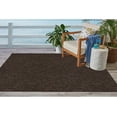 thumbnail image 3 of Broadway Collection Solid Color Indoor Outdoor Area Rug Chocolate - 6' x 8' Oval, 3 of 5
