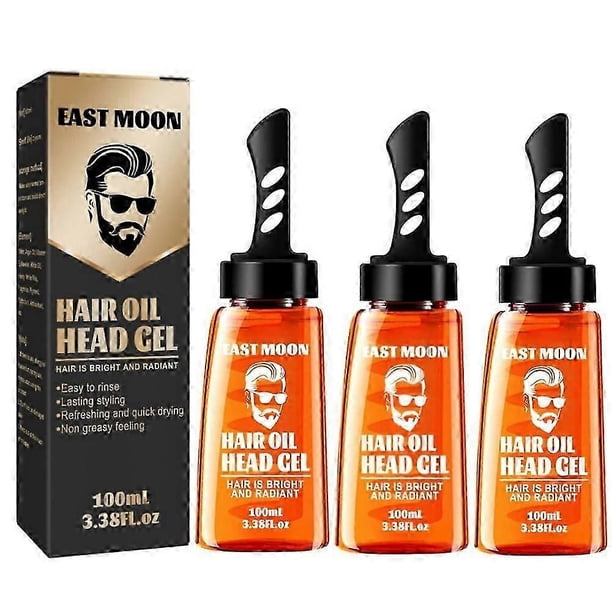 1-3X 2-In-1 Hair Wax Gel With Comb Long-lasting Fluffy Hair Men Hair Styling Gel Tool