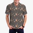 thumbnail image 1 of Fotbe Animal Paw Camiseta Polo de Golf para Hombre con Estampado – Camisa Deportiva Transpirable con Cuello Abotonado-Large, 1 of 6