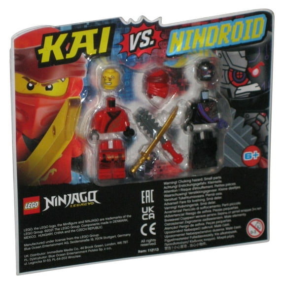 LEGO Ninjago Legacy (2021) Kai vs. Nindroid Mini Figure 2-Pack - (Cracked Plastic)