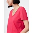 thumbnail image 3 of Remera GAP Favorita Cuello en V Frambuesa Algodón Talle S, 3 of 4