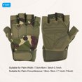 thumbnail image 2 of Uxcell Men's Outdoor Fingerless Gloves Half Finger Gloves Breathable Workout Gloves Camo 1Pair M, 2 of 7